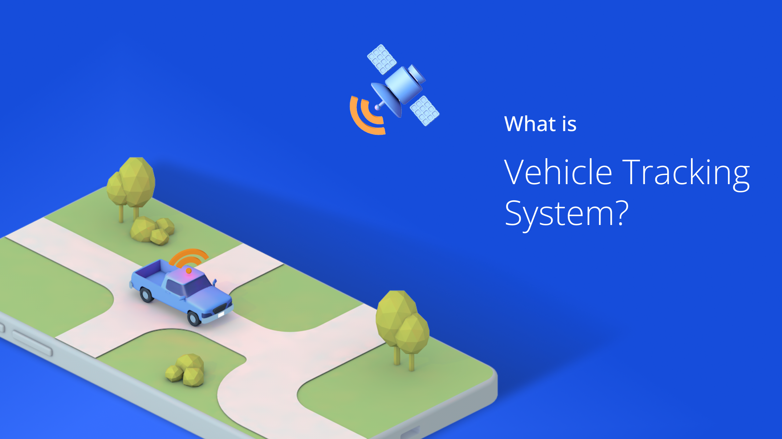 Image showing how a vehicle tracking system works