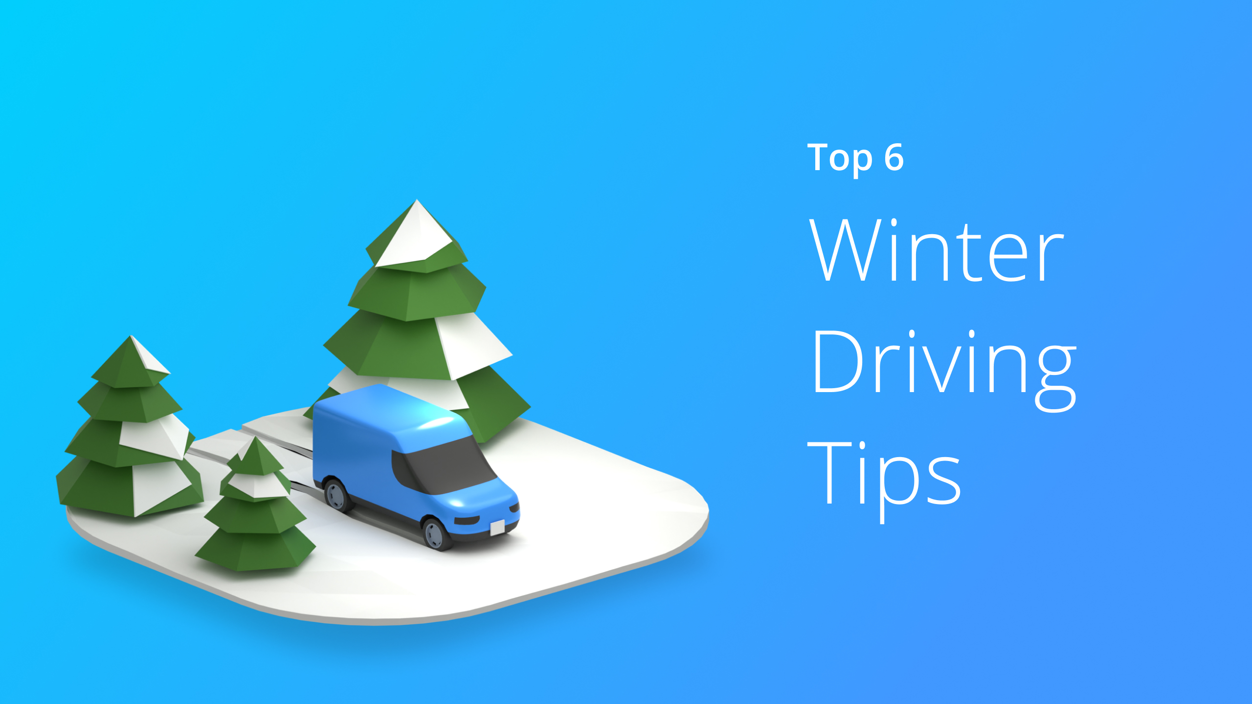 winter driving concept