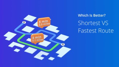 Custom image shortest vs fastest route
