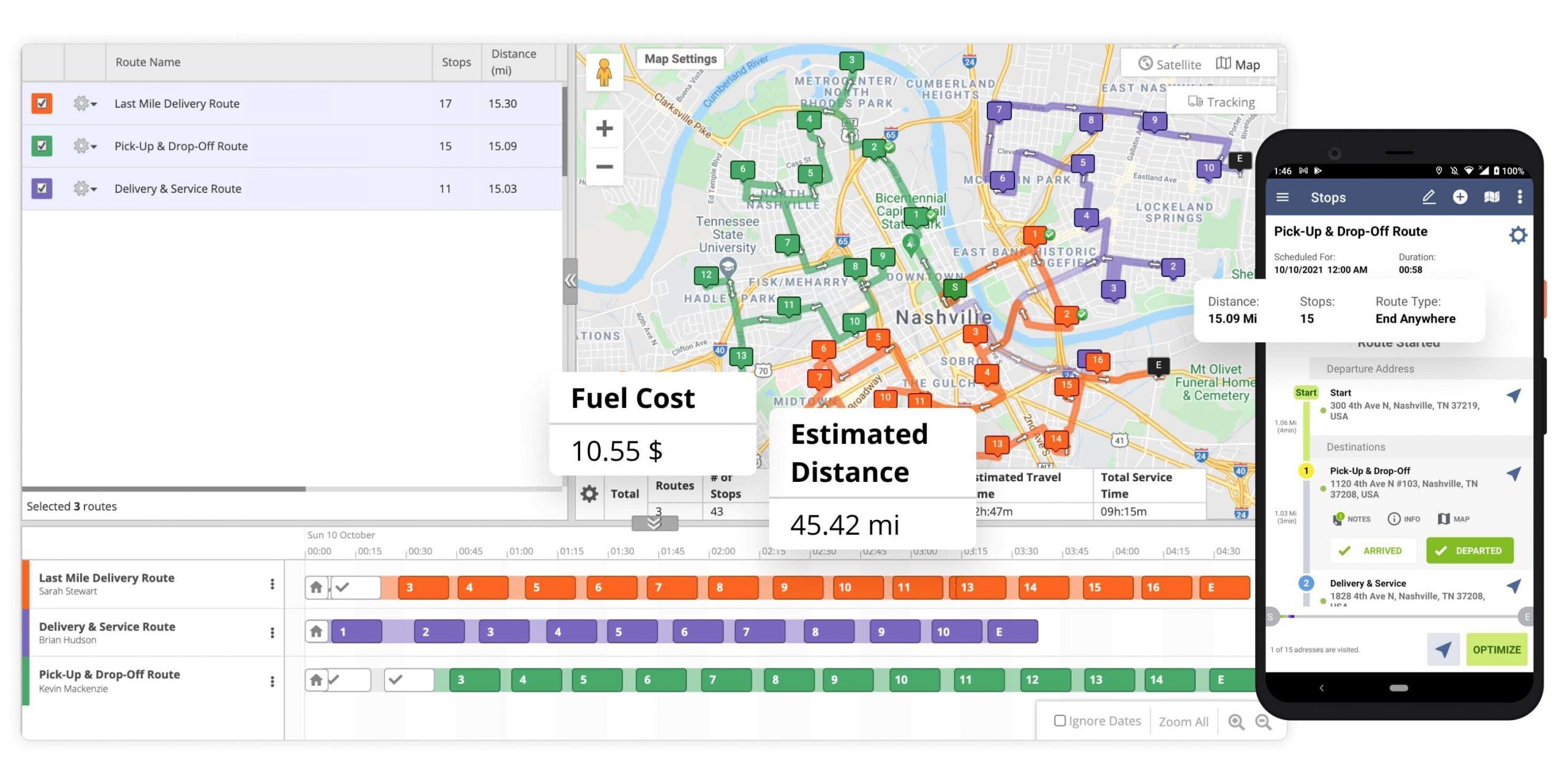 creating mock routes in Route4Me route planner