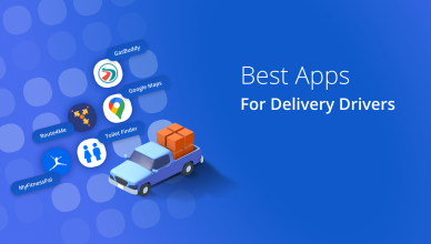 image depicting the top five apps for delivery drivers