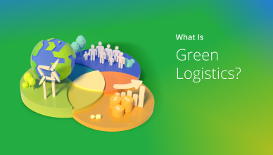 Image depicting green logistics
