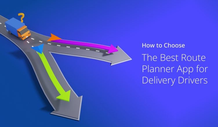 Conceptual representation of how to choose the best route planner app for delivery drivers