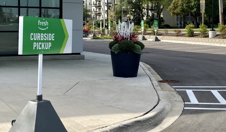 Curbside pickup of Amazon Fresh