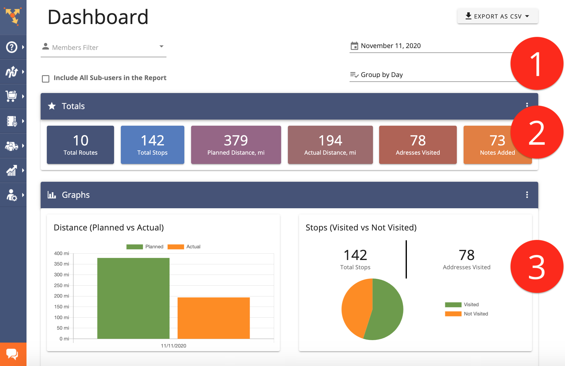 sales route planning app