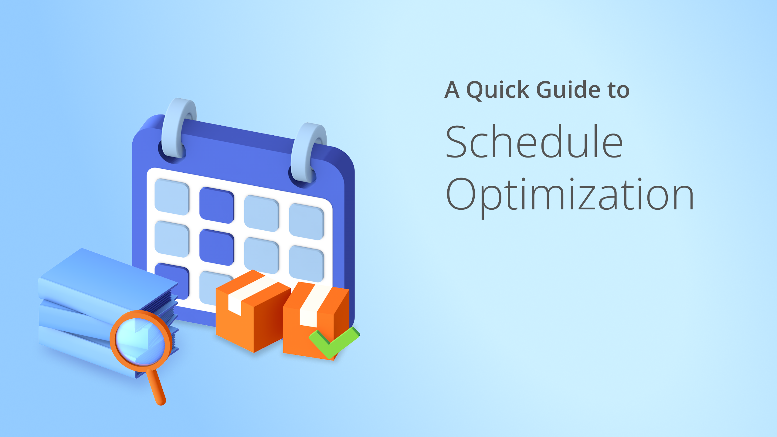Image depicting schedule optimization