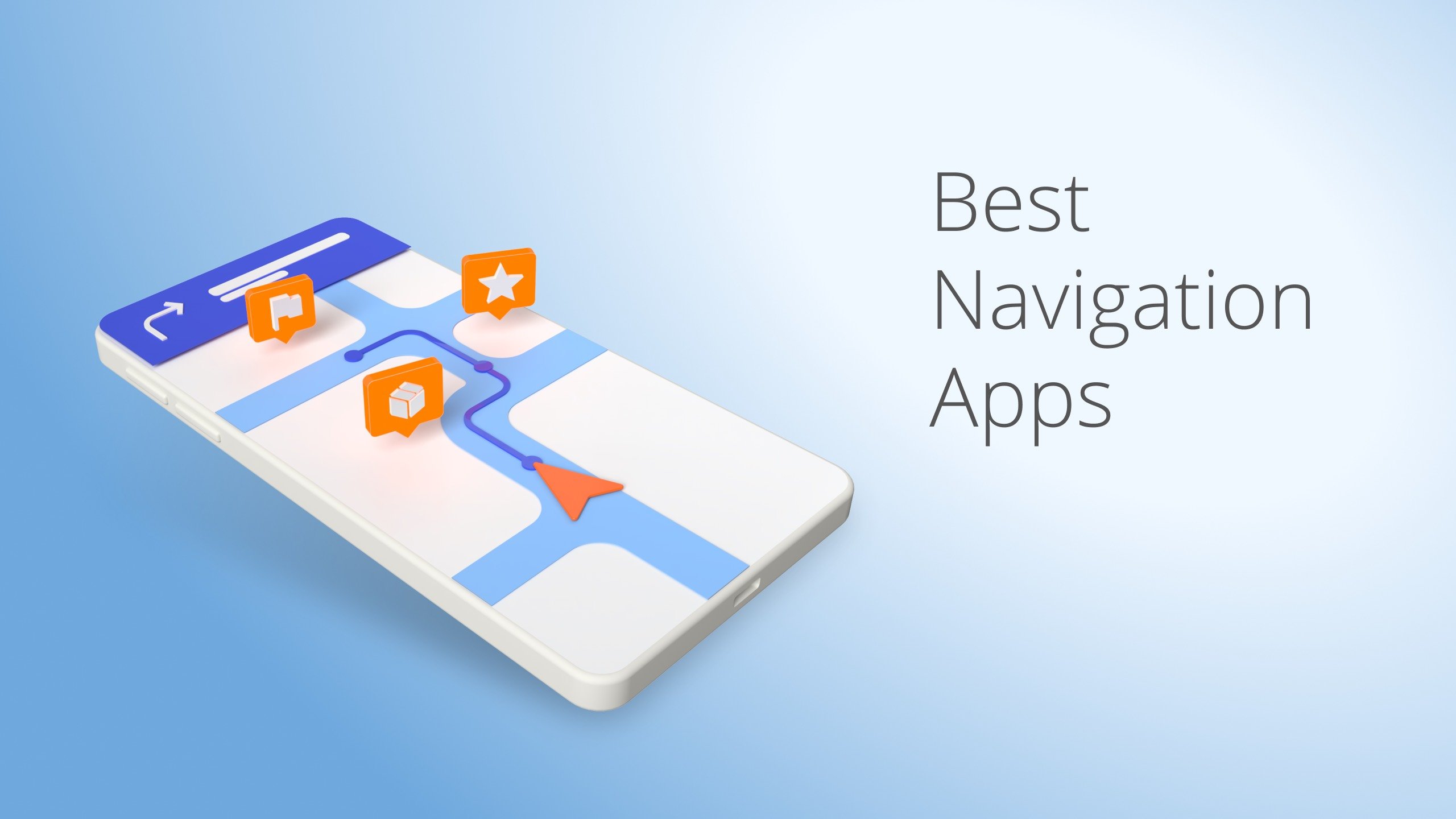 Navigation top. Navigation apps.