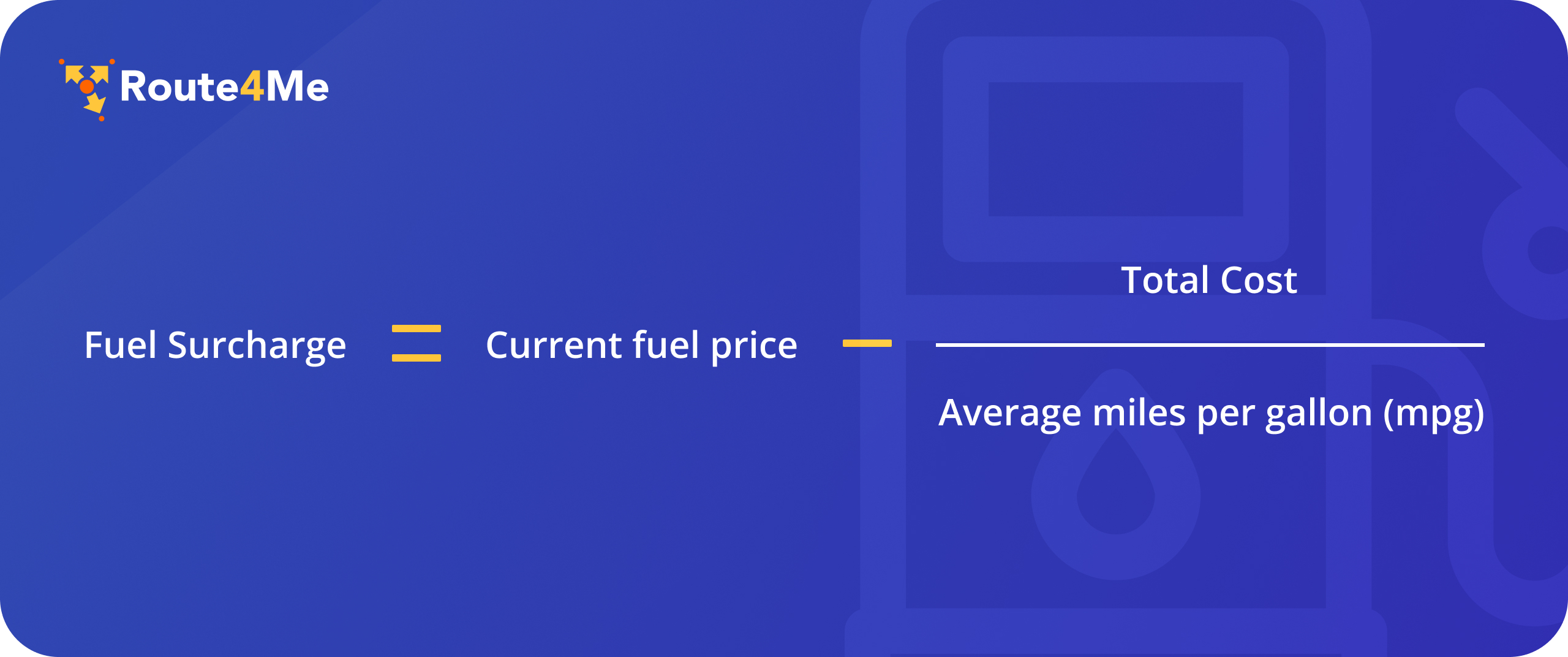 formula to calculate fuel surcharge