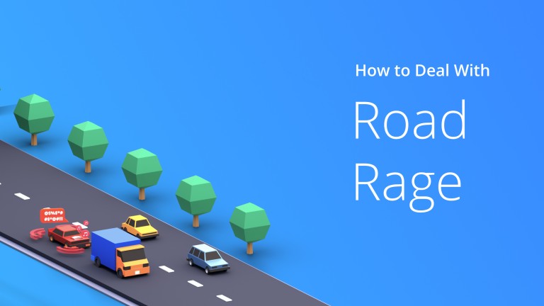 Custom Image - concept of dealing with road rage