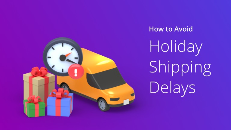 concept of holiday shipping delays