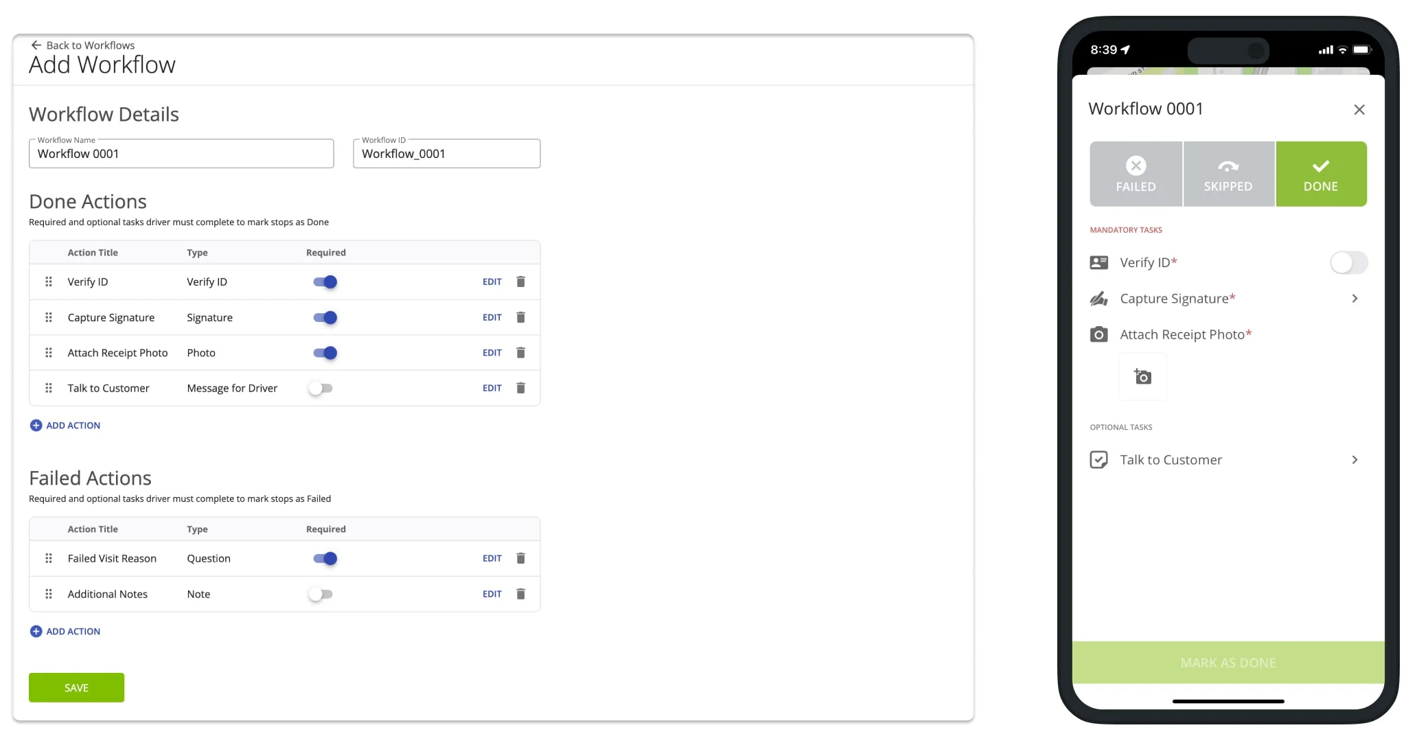 Route4Me workflow product image