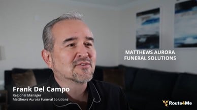 Frank Del Campo of Matthews Aurora Funeral Solutions explains how Route4Me helped them reduce costs by 7%