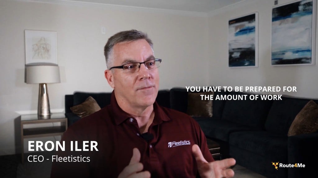 Eron Iler, CEO of Fleetistics, shares a raw and personal account of launching his business from the ground up, with zero dollars in the bank, a new house, and two kids to support.