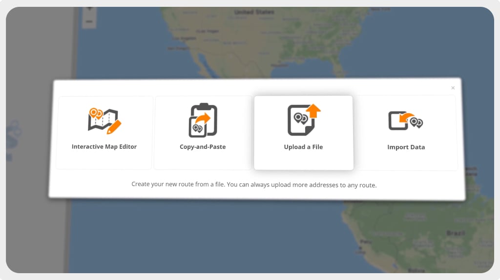 Upload addresses into Route4Me using spreadsheets for fast, accurate route planning