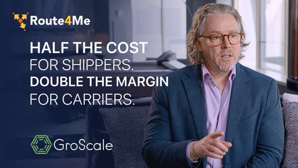 Chris Mittelstaedt, GroScale founder, speaking with Route4Me about cutting shipping costs for carriers.
