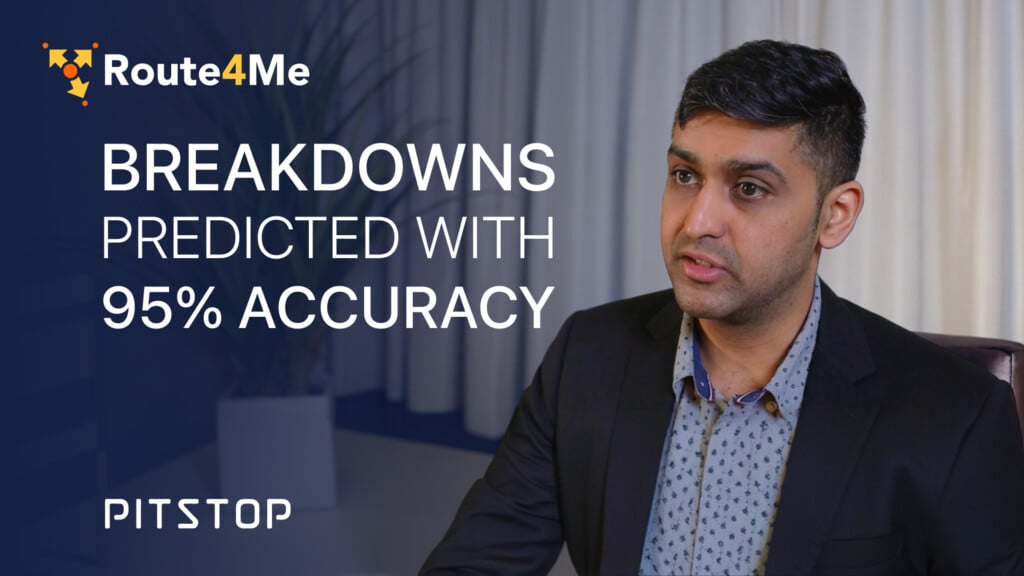 Pitstop CEO Shiva Bhardwaj explains how AI predicts vehicle breakdowns with 95% accuracy, in Route4Me partner video
